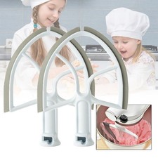 2 pezzi miscelatore cucina battitore in gomma strumento adatto per 5 quarti aiuto cucina ciotola sollevamento miscelatore