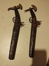 Riproduzione Coppia Di Pistole A Pietra Focaia Storiche XVIII Secolo