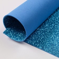 5 FOGLI GOMMA EVA GLITTER