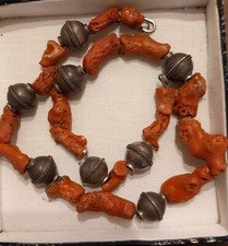 Collana Corallo E Argento