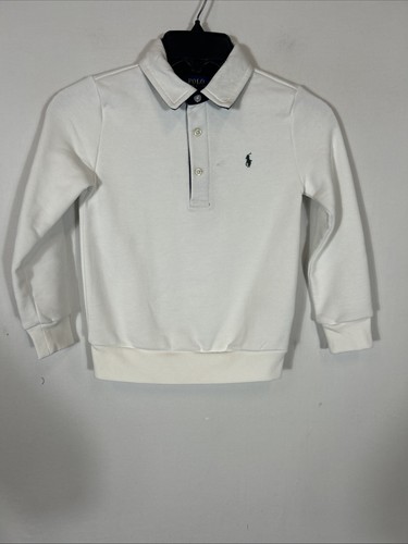 Felpa bianca ragazzo polo - felpa,