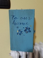 PORTACHIAVI A MURO BOX CHIAVI A PARETE IN LEGNO DECORATO