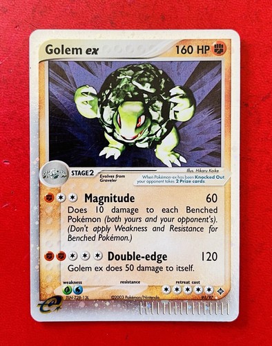Lotto carte pokémon golem - carte,