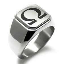 Anello in acciaio inox Omega