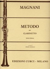 Magnani Metodo per clarinetto Quinta edizione Edizioni Curci