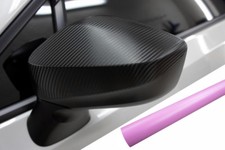 Premium Specchio Specchietto Tappo Design Pellicola Rosa Opaco per Molti Veicoli