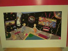 Serigrafia Luca Alinari GIOCATORI DI BILIARDO