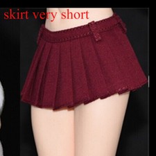 Minigonna vestiti rosso vino