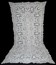 Tovaglia vittoriana figurativa