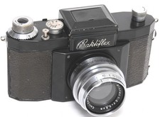 Praktiflex I vernice nera 1940 ca. con Biotar 2/5,8 cm fotocamera molto RARA