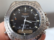 Breitling navytimer new pluton 200 mt quartz acciaio ref. A51038 200 MT 1990