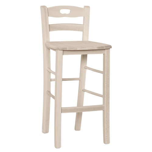Sgabello legno grezzo - in,