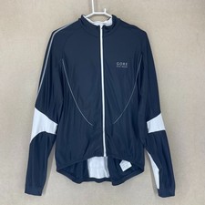 Gore Bike Wear Giacca Ciclismo Uomo XXL Full Zip Nero Bianco Leggero