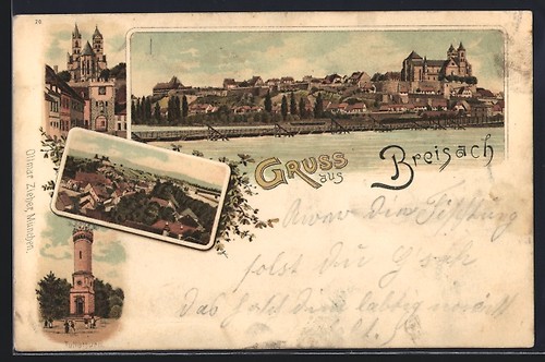 Litografia breisach tullaturm - breisach,,
