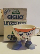 LE TAZZE PAZZE LATTE GIGLIO PIEDI AZZURRI CON SCATOLA MUG CUP CAFFÈ THÉ VINTAGE