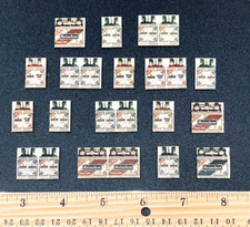 (17 pezzi!) HEINEKEN BOTTIGLIA BIRRA LATTINA VECCHI MINI MAGNETI VINTAGE FRIGORIFERO COLLEZIONE