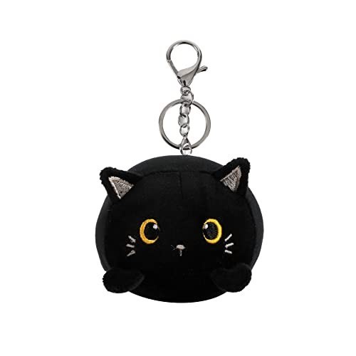 Portachiavi peluche gatto nero - peluche,