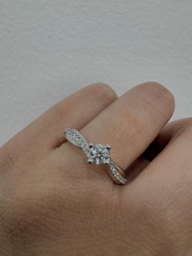 Anello solitario princess - anello,