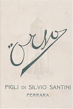 PUBBLICITA' 1923 CAFFETTIERA ORSO FIGLI DI SILVO SANTINI FERRARA CAFFE' ESPRESSO