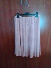 Completo donna gonna fatto a uncinetto con gonna e giacca taglia L fatto a mano.