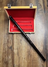 Flauto Irlandese D Chiave Meno Professionale Flauto Africano Legno Nero con Custodia Rigida