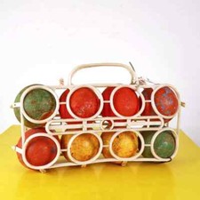 gioco bocce vintage in legno