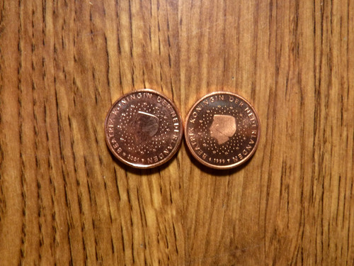 Due olanda centesimo euro - olanda, 1