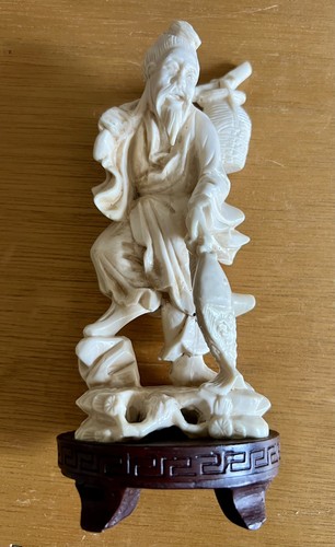 Chinese fisherman figurine - chinese,