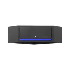 Armadio muro angolare blu - armadio,