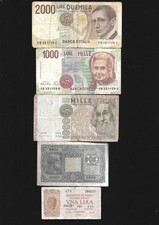 LOTTO BANCONOTE ITALIA