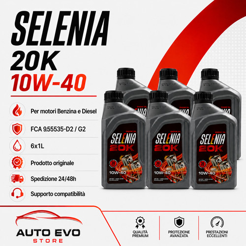 Selenia 20k 10w40 olio - selenia,