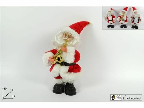 Babbo natale con musica e - x,