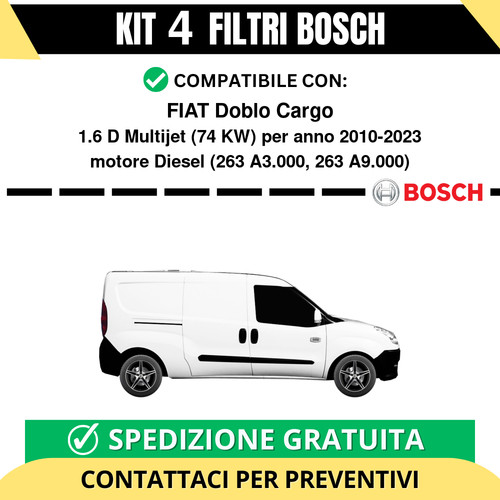 Kit bosch filtri tagliando - 4,