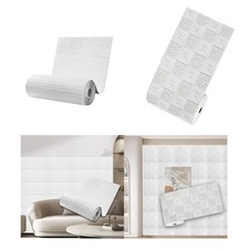 Pannelli da parete effetto finto mattone, carta da parati adesiva antimacchia,