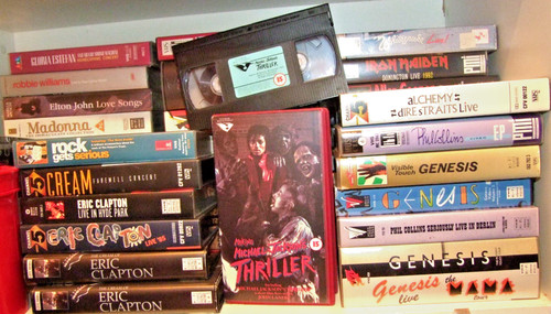 Vhs music video cassette tapes - music,