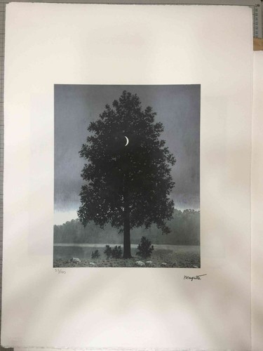 Rene magritte lithograph - lithograph, off