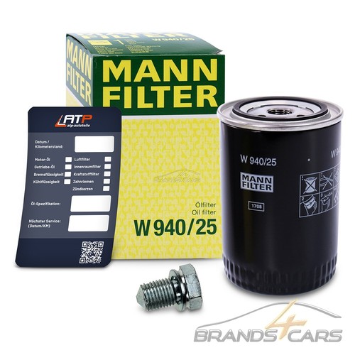 Filtro olio mann - filtro, vite
