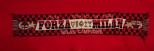 SCIARPA SCARF BUFANDA FORZA A.C. MILAN CAMPIONE REGALACI UN SOGNO CALCIO 