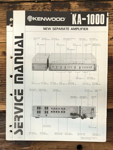 Kenwood 1000 amplificatore - kenwood,