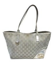 GUCCI Canvas New Brit Tote Bag