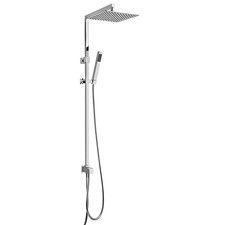 Colonna doccia Jacuzzi Glint senza miscelatore con deviatore meccanico e