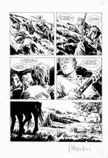 LUCA VANNINI - Tavola originale Ken Parker Speciale n.4 "Faccia di rame" p.21