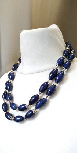 Collana vintage blu - collana,