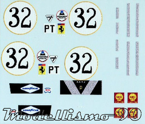 Decal ferrari 275p 32 - 275p, #32