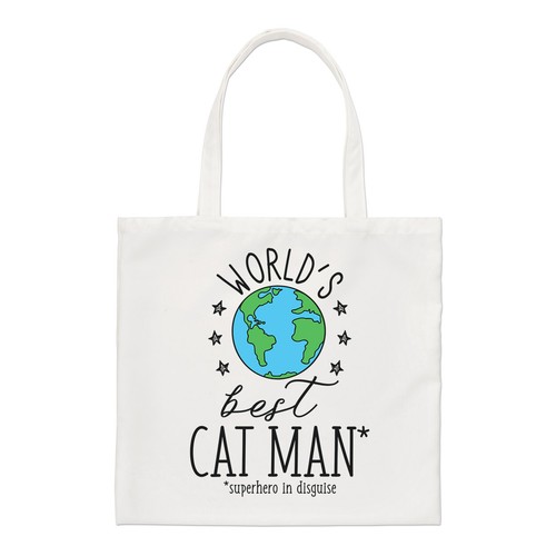 Borsa tote regolare uomo gatto