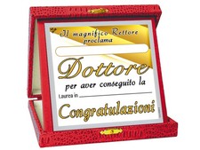 La TARGA di LAUREA per la