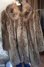 Pelliccia donna in vero pelo di marmotta  - giaccone al ginocchio