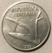 10 LIRE 1989 - REPUBBLICA ITALIANA - ITALIA - ITALY