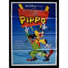 manifesto IN VIAGGIO CON PIPPO animazione walt disney topolino paperino A166