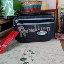 Seven Bustina 2 Zip Astuccio Portapenne Rebel Scuola Raro Collezione 